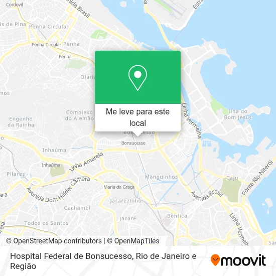 Hospital Federal de Bonsucesso mapa