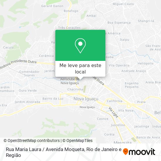 Rua Maria Laura / Avenida Moqueta mapa