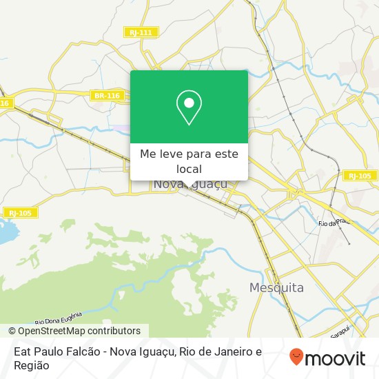 Eat Paulo Falcão - Nova Iguaçu mapa