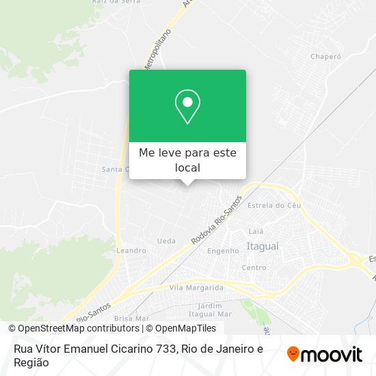 Rua Vítor Emanuel Cicarino 733 mapa