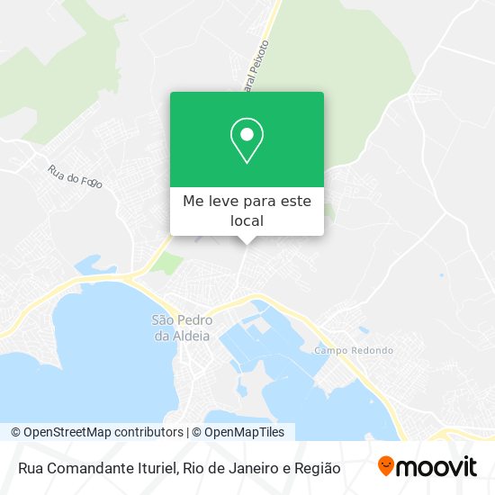 Rua Comandante Ituriel mapa