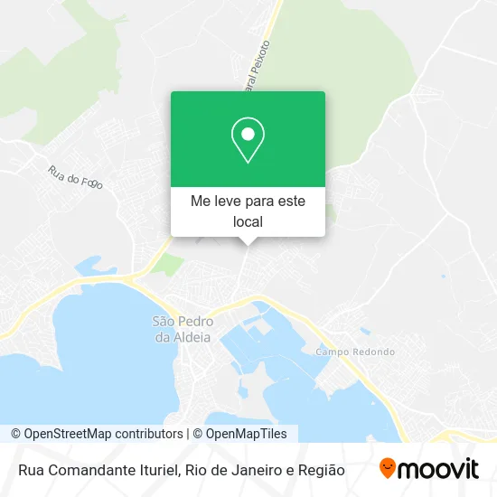 Rua Comandante Ituriel mapa