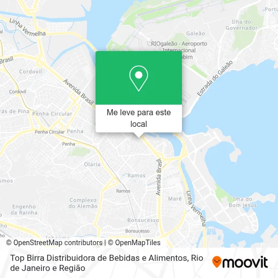 Top Birra Distribuidora de Bebidas e Alimentos mapa