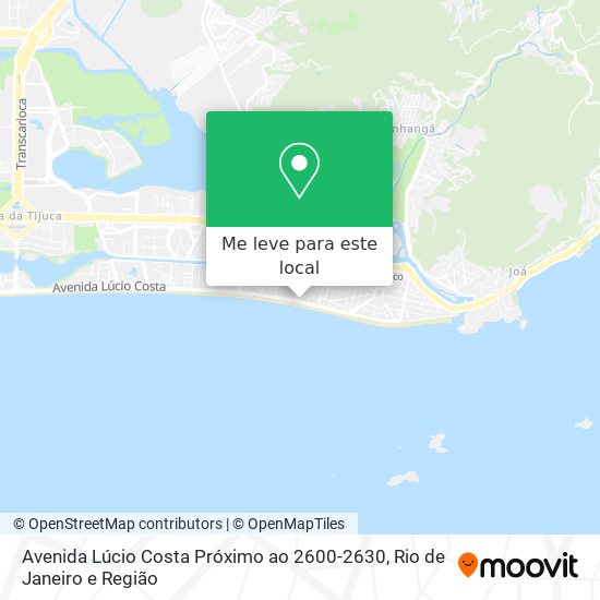 Avenida Lúcio Costa Próximo ao 2600-2630 mapa