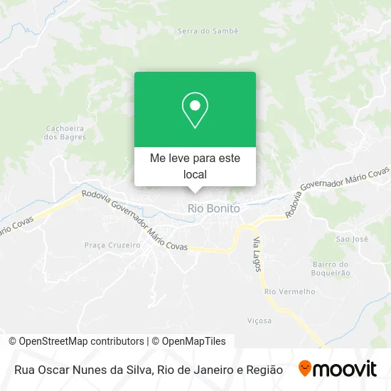 Rua Oscar Nunes da Silva mapa