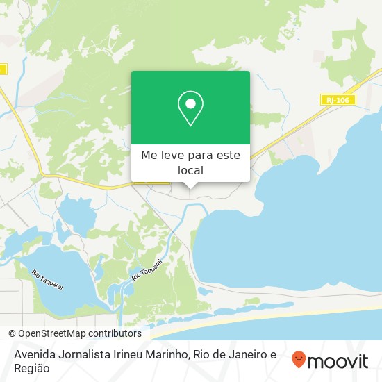 Avenida Jornalista Irineu Marinho mapa