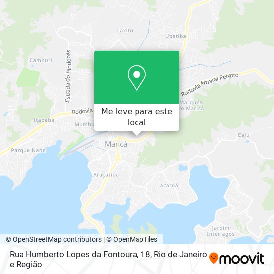 Rua Humberto Lopes da Fontoura, 18 mapa