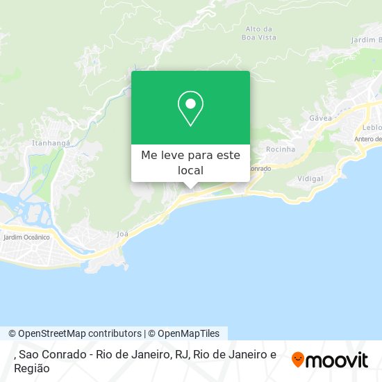 , Sao Conrado - Rio de Janeiro, RJ mapa