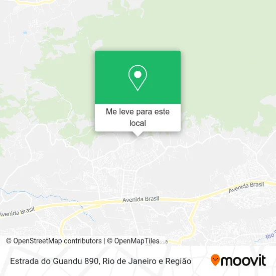 Estrada do Guandu 890 mapa