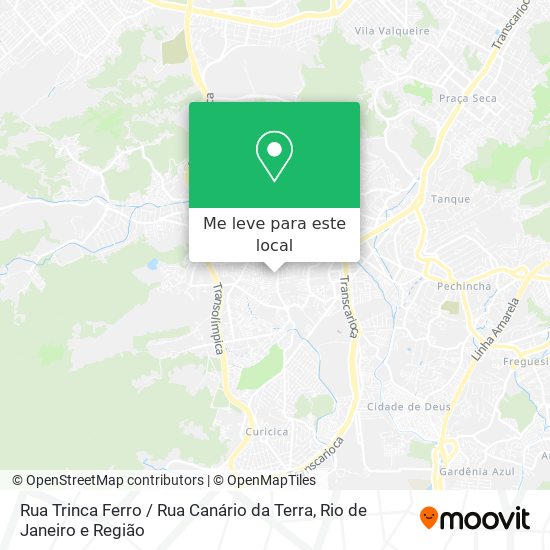 Rua Trinca Ferro / Rua Canário da Terra mapa