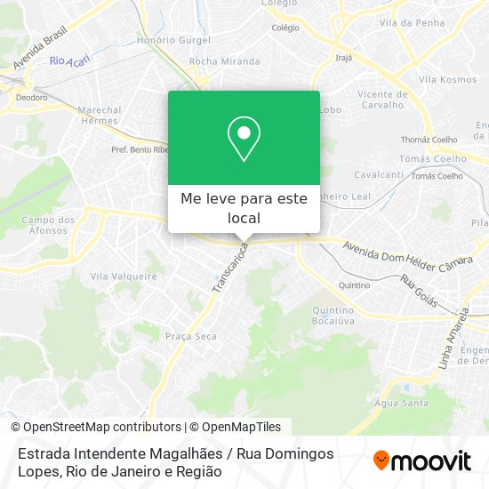 Estrada Intendente Magalhães / Rua Domingos Lopes mapa