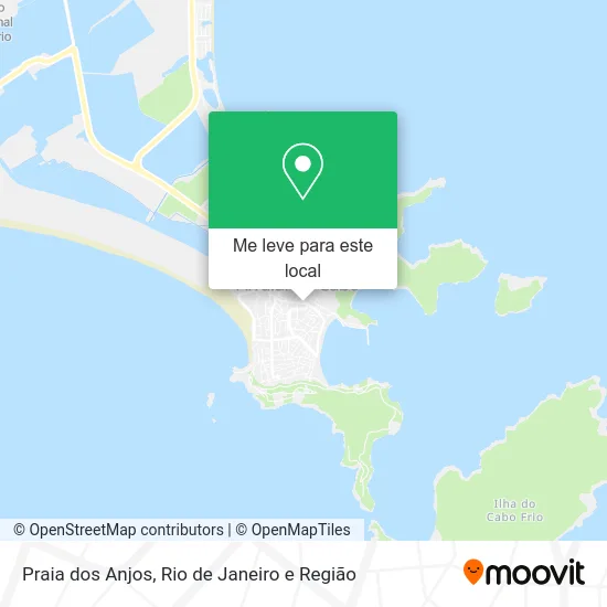 Praia dos Anjos mapa