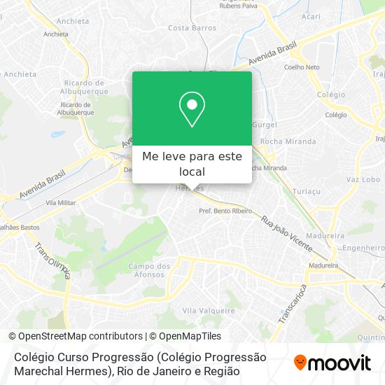 Colégio Curso Progressão (Colégio Progressão Marechal Hermes) mapa