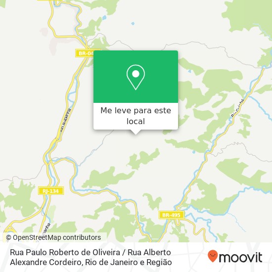 Rua Paulo Roberto de Oliveira / Rua Alberto Alexandre Cordeiro mapa