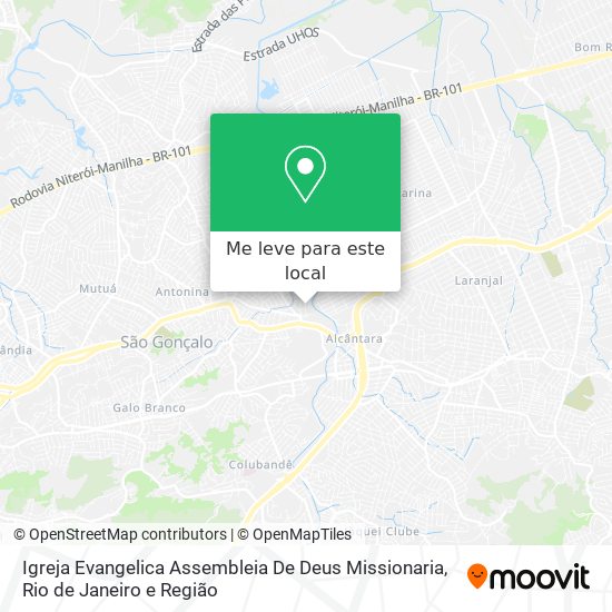 Igreja Evangelica Assembleia De Deus Missionaria mapa