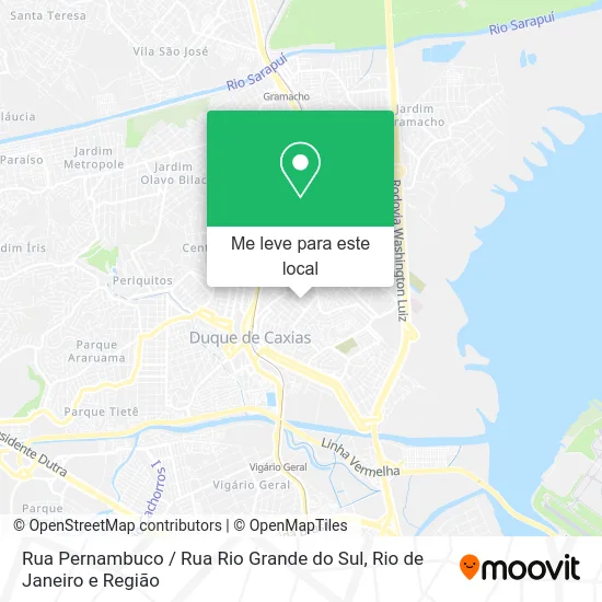 Rua Pernambuco / Rua Rio Grande do Sul mapa