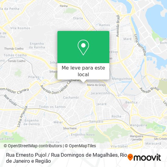 Rua Ernesto Pujol / Rua Domingos de Magalhães mapa