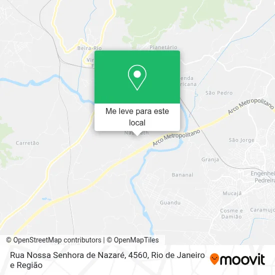 Rua Nossa Senhora de Nazaré, 4560 mapa