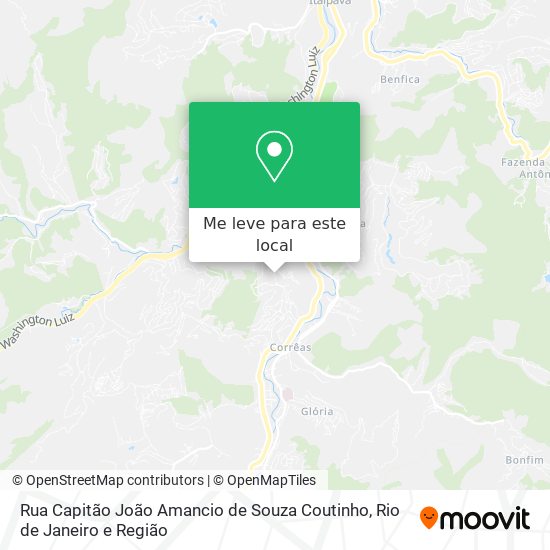 Rua Capitão João Amancio de Souza Coutinho mapa