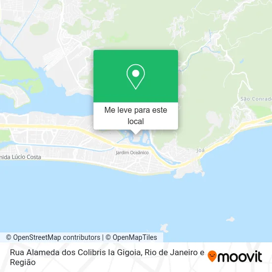 Rua Alameda dos Colibris Ia Gigoia mapa