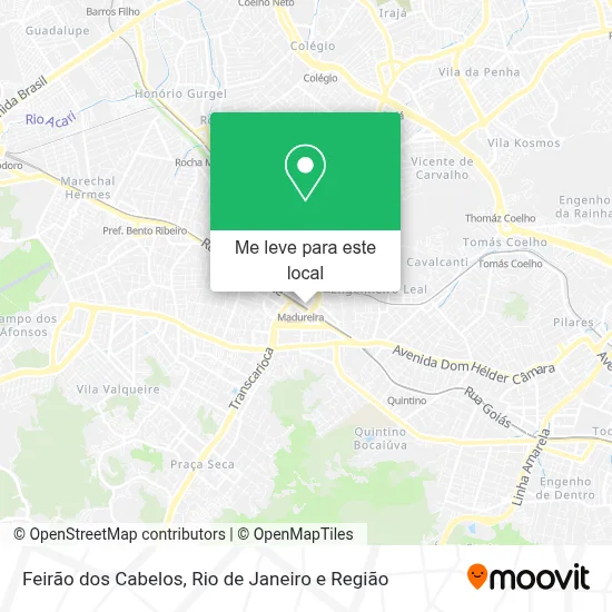 Feirão dos Cabelos mapa