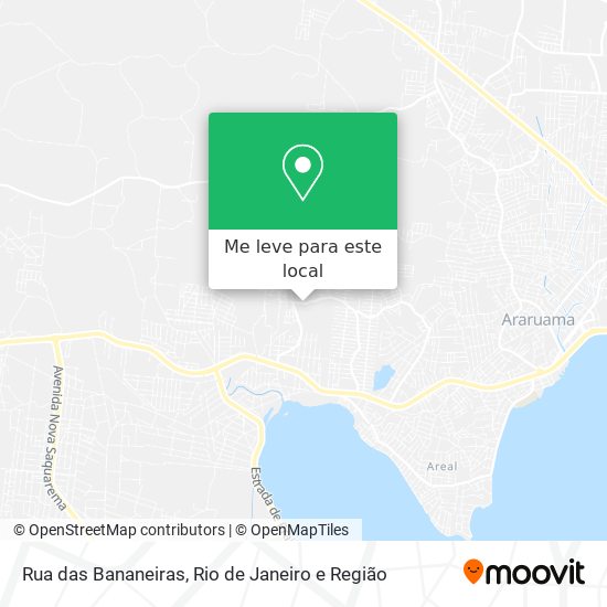 Rua das Bananeiras mapa