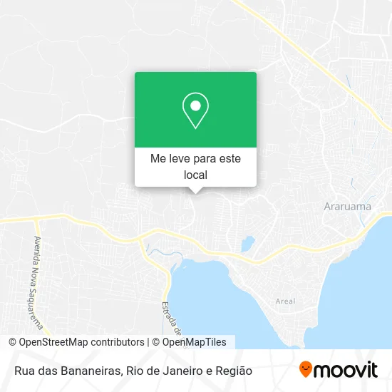 Rua das Bananeiras mapa