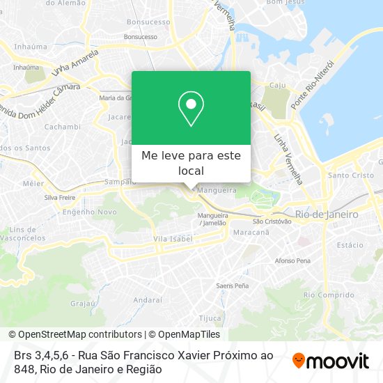 Brs 3,4,5,6 - Rua São Francisco Xavier Próximo ao 848 mapa