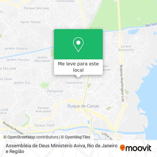 Assembléia de Deus Ministério Aviva mapa