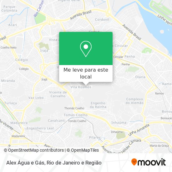 Alex Água e Gás mapa