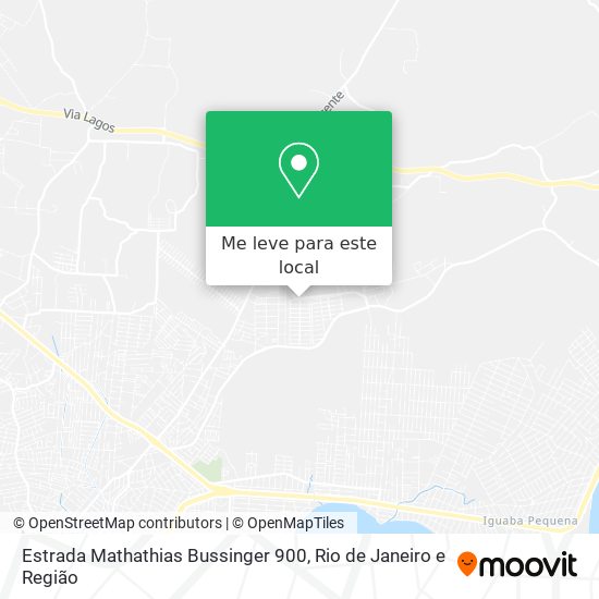 Estrada Mathathias Bussinger 900 mapa