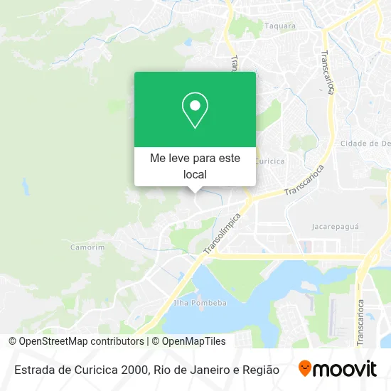 Estrada de Curicica 2000 mapa