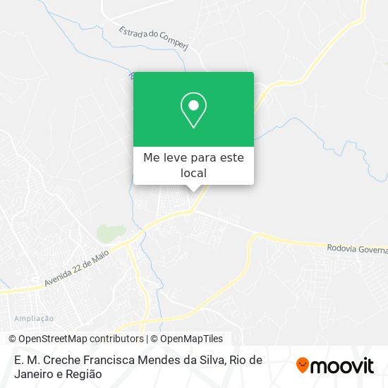 E. M. Creche Francisca Mendes da Silva mapa