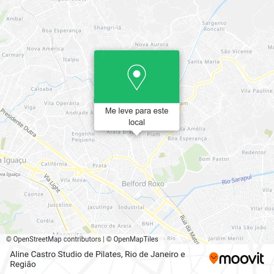 Aline Castro Studio de Pilates mapa