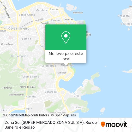 Zona Sul (SUPER MERCADO ZONA SUL S A) mapa
