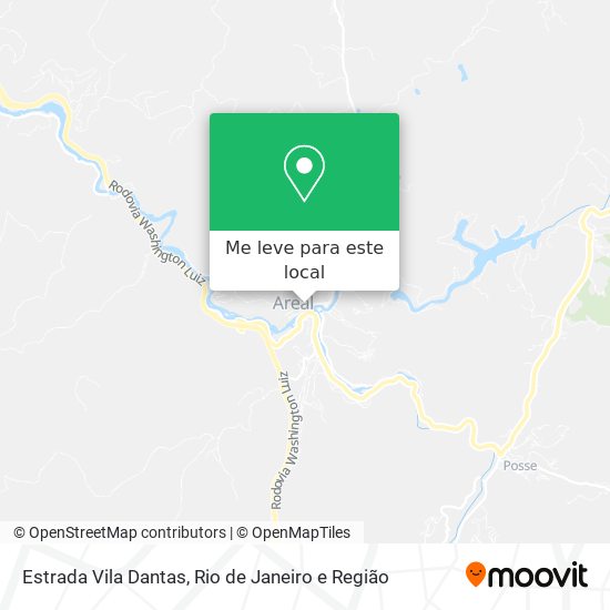 Estrada Vila Dantas mapa