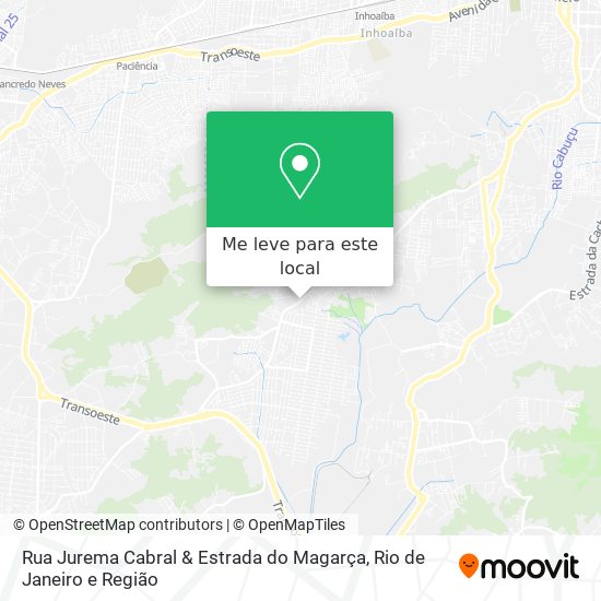 Rua Jurema Cabral & Estrada do Magarça mapa