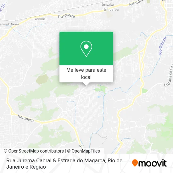 Rua Jurema Cabral & Estrada do Magarça mapa