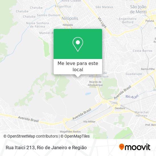 Rua Itaici 213 mapa