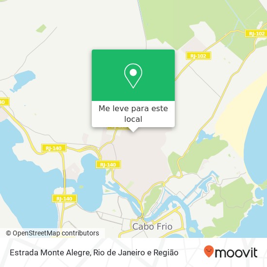 Estrada Monte Alegre mapa