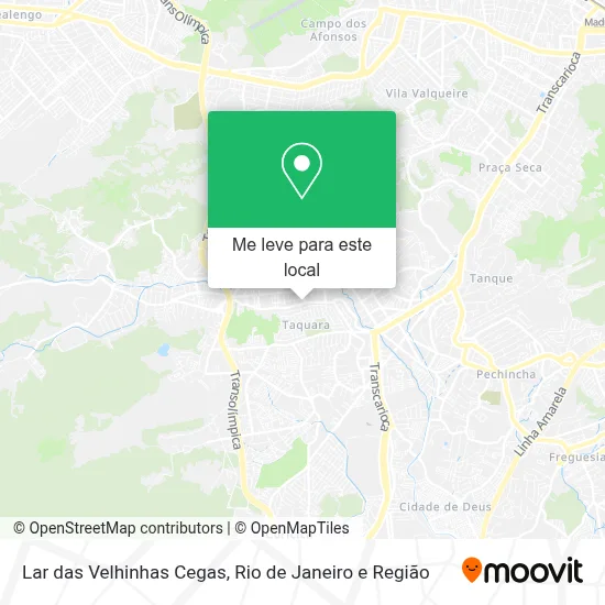 Lar das Velhinhas Cegas mapa