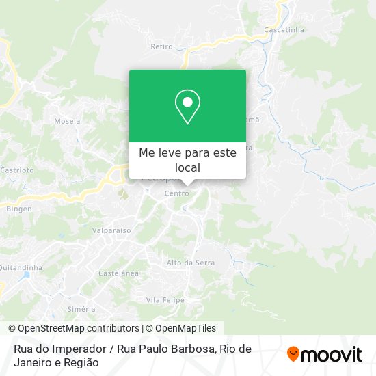 Rua do Imperador / Rua Paulo Barbosa mapa