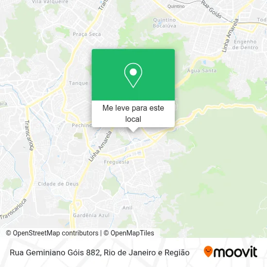 Rua Geminiano Góis 882 mapa