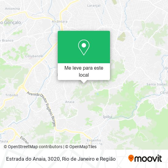 Estrada do Anaia, 3020 mapa