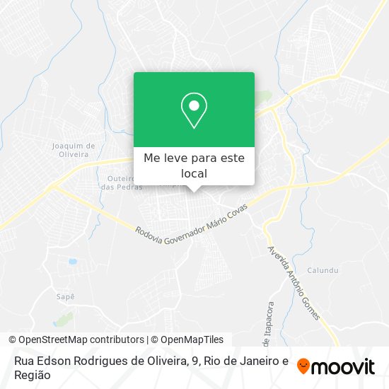 Rua Edson Rodrigues de Oliveira, 9 mapa
