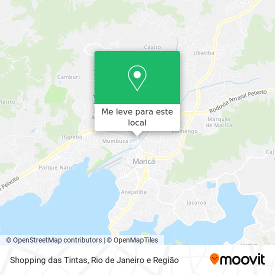 Shopping das Tintas mapa