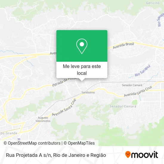 Rua Projetada A s/n mapa