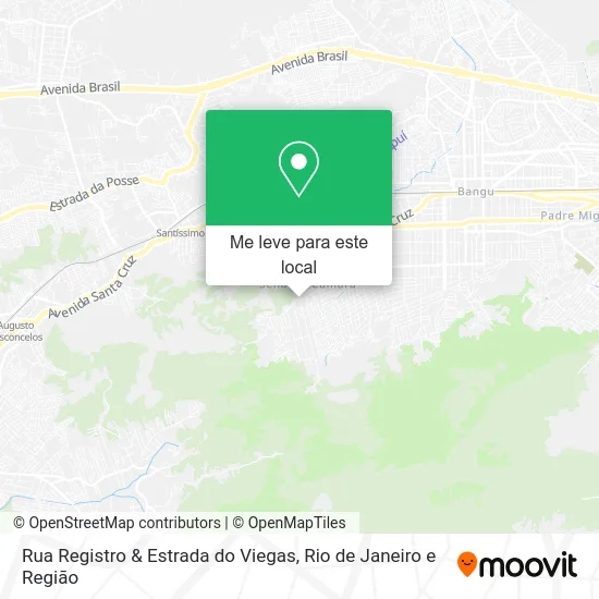 Rua Registro & Estrada do Viegas mapa