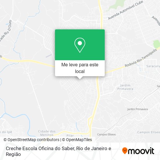 Creche Escola Oficina do Saber mapa