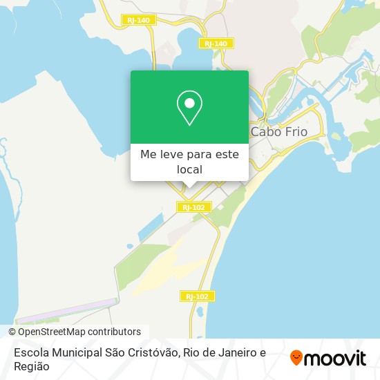 Escola Municipal São Cristóvão mapa